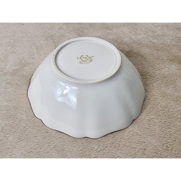 Lenox Bowl Rose Manor Gold Trim 90's New w/ Box 5 1/2" Made in USA Vintage - Picture 10 of 14